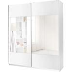 Skriňa Vario s zrkadlom biela 175 cm