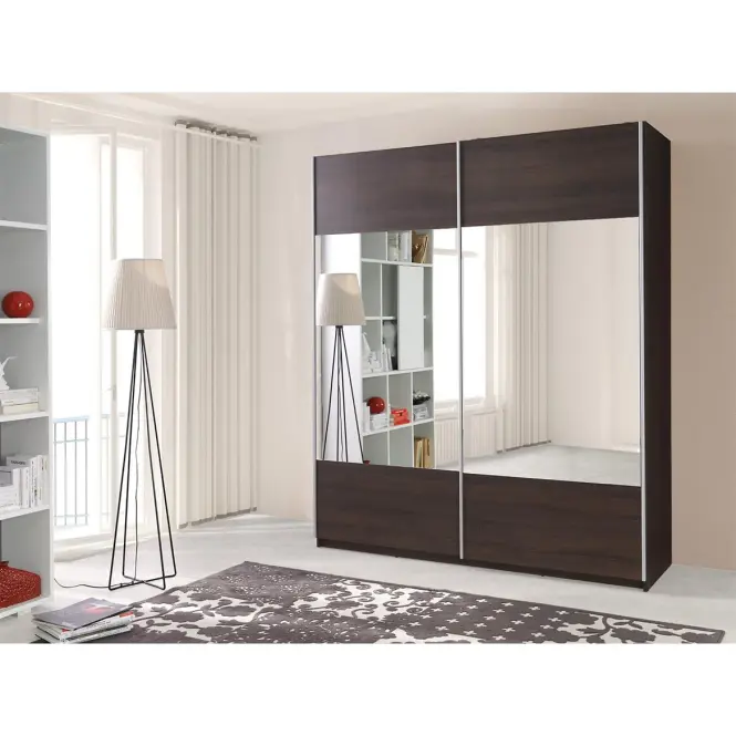 Skriňa Vario so zrkadlom dub sonoma čokoláda 175 cm