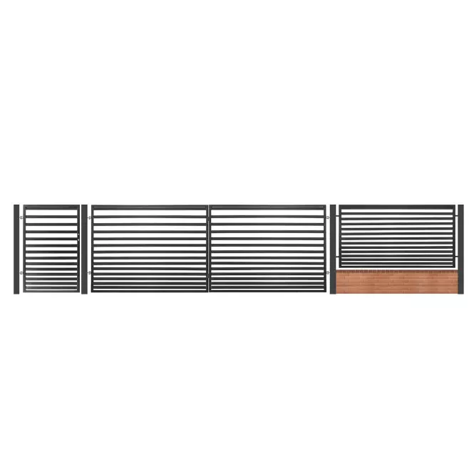Bránka Sandra  pravá 0,9 m x 1,5 m ZN RAL7016,4