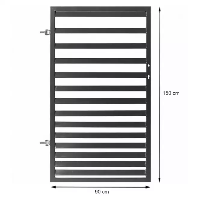 Bránka Sandra ľavá 0,9 m x 1,5 m ZN RAL7016,2