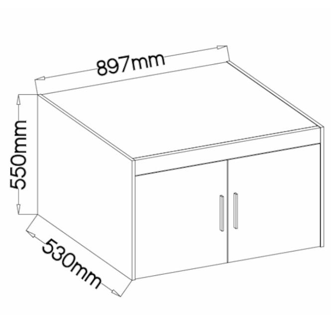 Nadstavec na skriňu Elena 89,7 cm