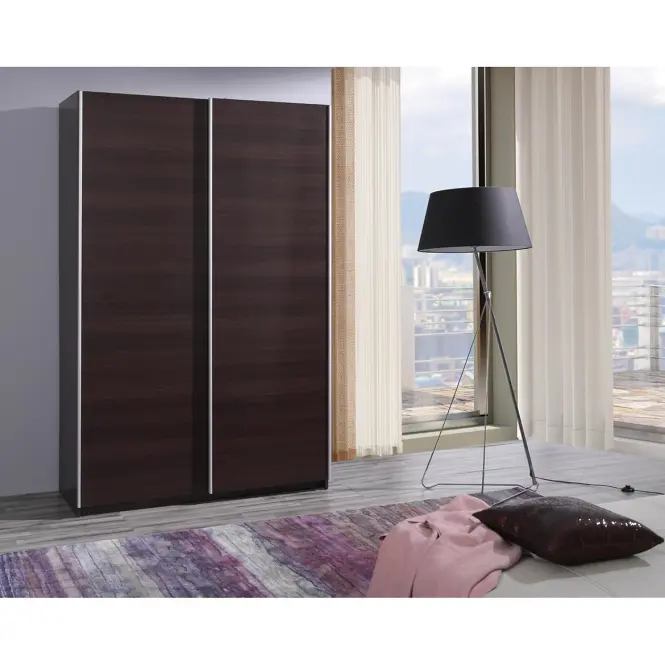 Skriňa s posuvnými dverami Fifi 135 cm – gaštan wenge, dvojdverová