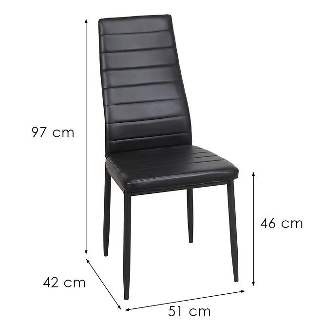 Stolička Megi čierna 80018,2