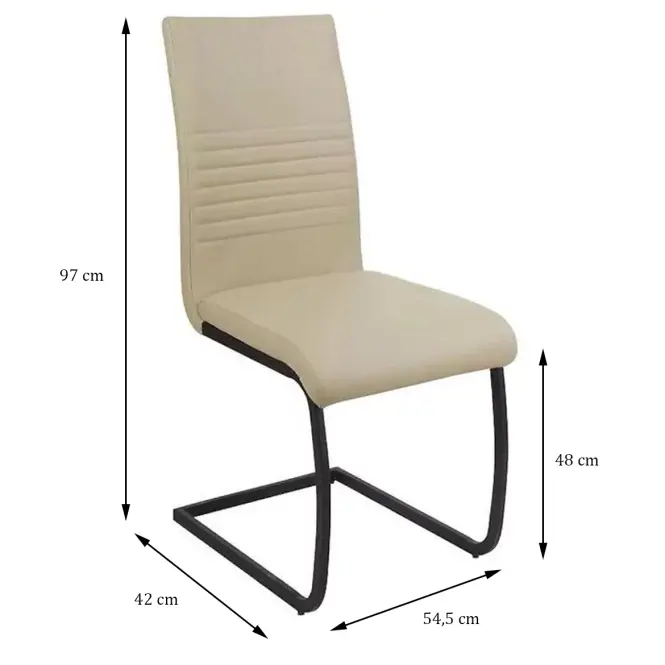Stolička Osaka biela 80071-P,2