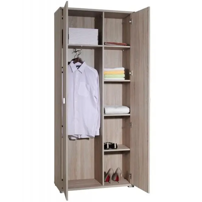 Skriňa Anter A05 85 cm – biela, dvojdverová,2