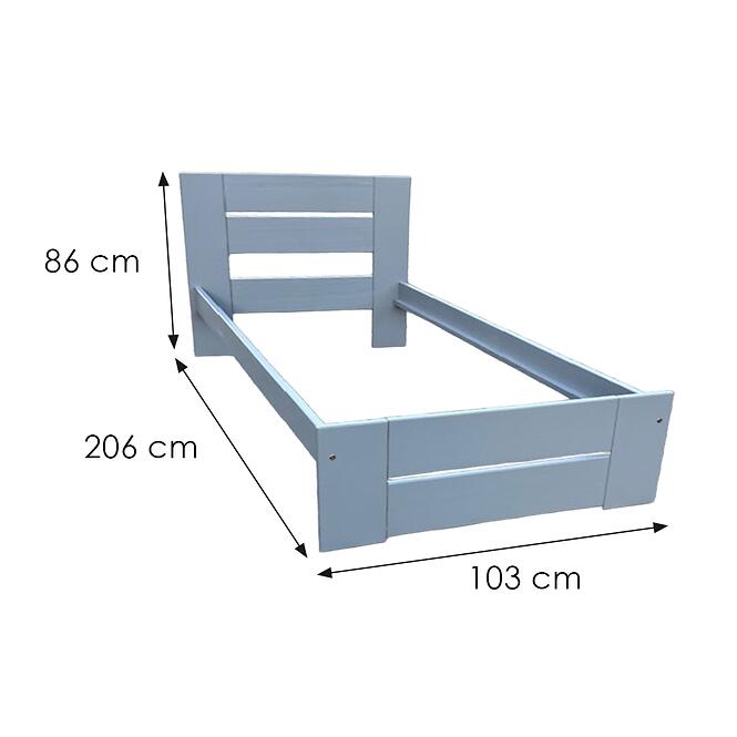 Posteľ Pola 90 sivá