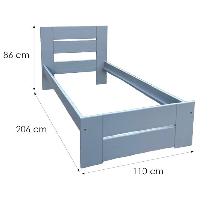 Posteľ Pola 100 sivá