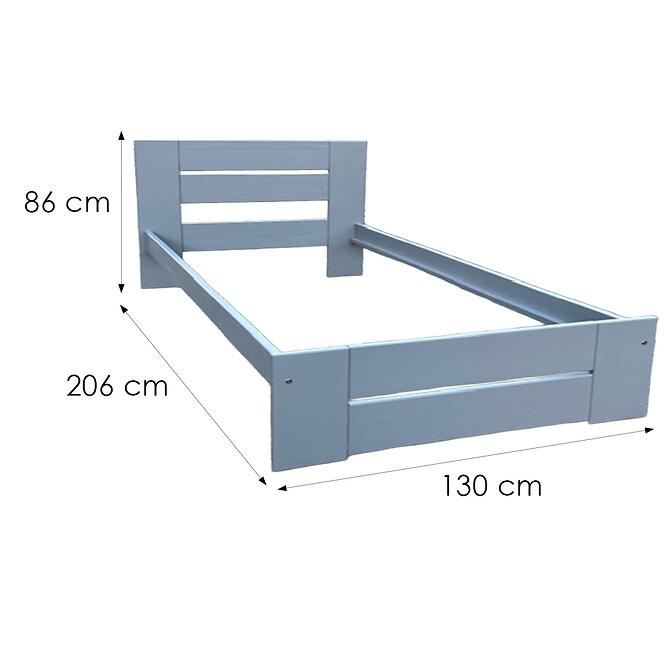 Posteľ Pola 120 sivá