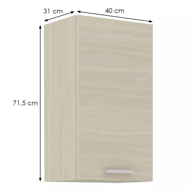 Skrinka do kuchyne Wiktoria chamonix/legno 40G-72,2