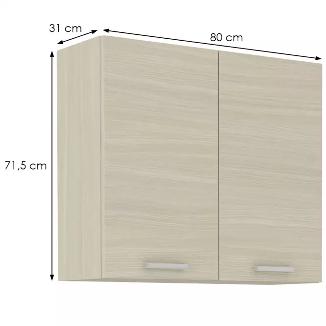 Skrinka do kuchyne Wiktoria chamonix/legno 80G-72,2