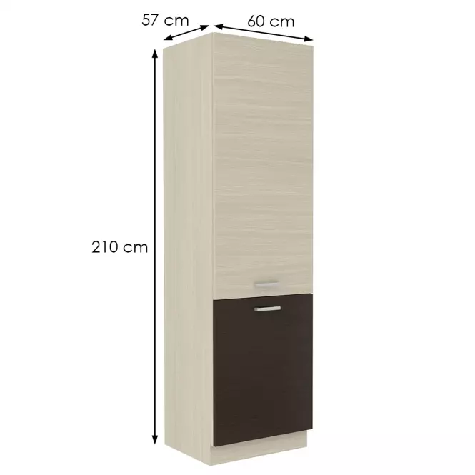 Skrinka do kuchyne Wiktoria chamonix/legno 60DK-210 2F,2