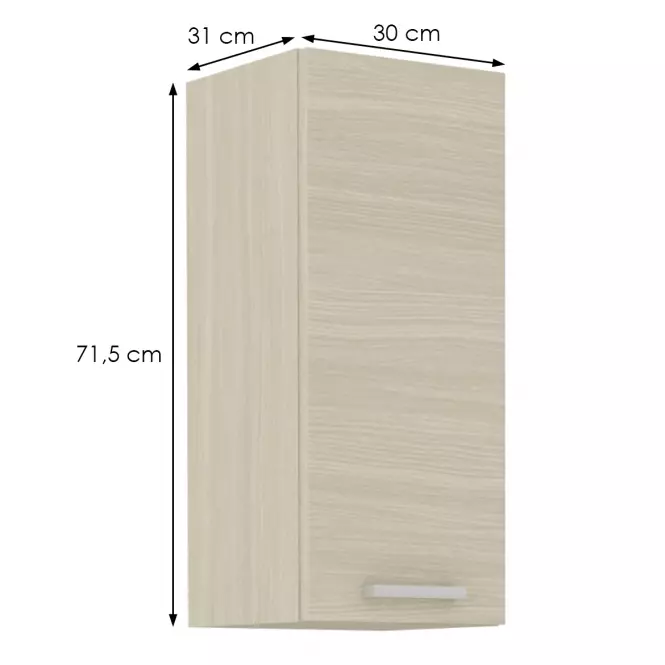 Skrinka do kuchyne Wiktoria chamonix/legno 30G-72 1F,2
