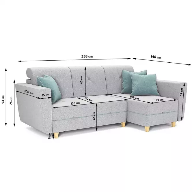 Rohová sedacia súprava Grey P Enzo 162+Enzo 154 dr narural J.SZ,6