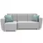 Rohová sedacia súprava Grey L Enzo 162+Enzo 154 dr narural J.SZ