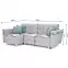 Rohová sedacia súprava Grey L Enzo 162+Enzo 154 dr narural J.SZ,2