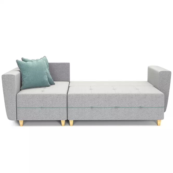 Rohová sedacia súprava Grey L Enzo 162+Enzo 154 dr narural J.SZ