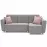 Rohová sedacia súprava Grey P Enzo 161+Enzo 152 dr narural C.SZ