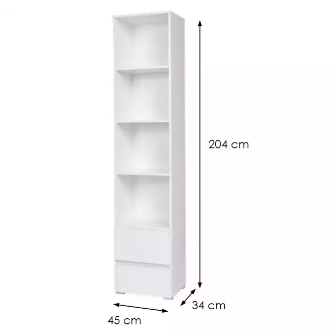 Regál Cosmo C01 biely,2