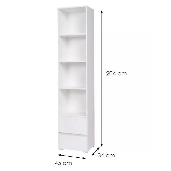 Regál Cosmo C01 biely,2