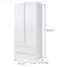 Skriňa Cosmo C02 92 cm biely,2