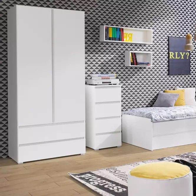 Komoda Cosmo C06 4 zásuvky biela