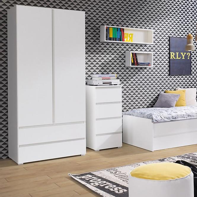 Komoda Cosmo C06 4 zásuvky biela