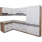 Kuchynská linka Global 160 x 290 cm dub sonoma/biela/siva