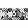 Obklad Dekor Patchwork black&white 25/60