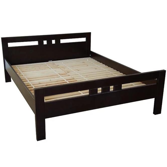 Posteľ Prezident 160x200 drevo jelša, farba wenge,3