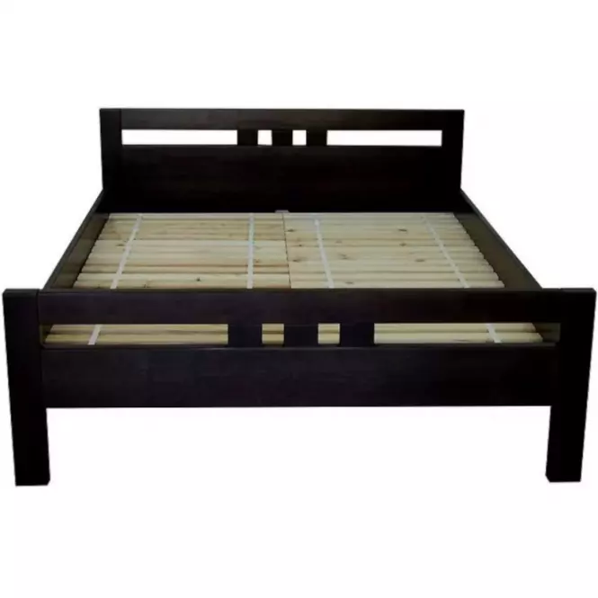Posteľ Prezident 160x200 drevo jelša, farba wenge,4