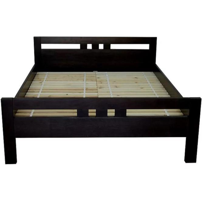 Posteľ Prezident 160x200 drevo jelša, farba wenge,4