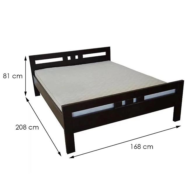 Posteľ Prezident 160x200 drevo jelša, farba wenge,5