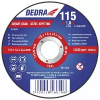 Rezný kotúč na oceľ  115x1,0x22,2 mm