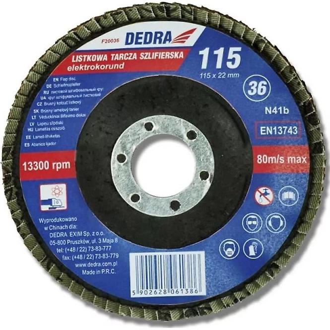 Brúsny lamelový tanier  60, 125x22 mm