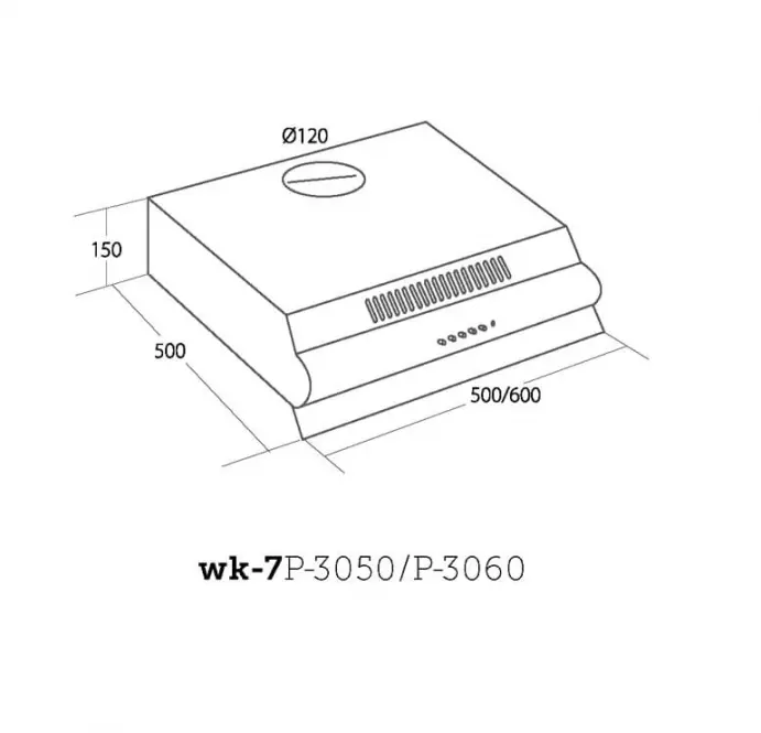 Digestor P-3060 biely,5
