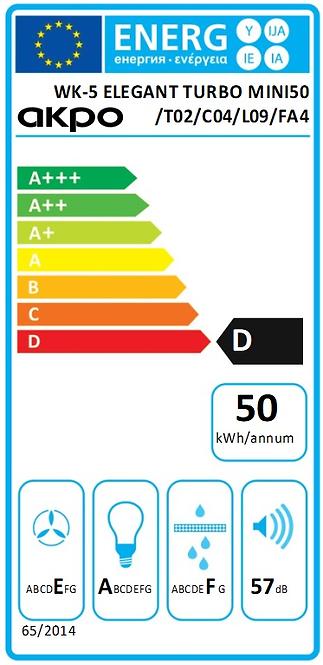 Digestor WK-5 Elegant Mini Turbo 50CM biely