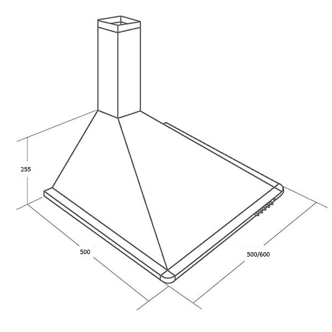 Digestor WK-5 Elegant Mini Turbo 50CM sivy