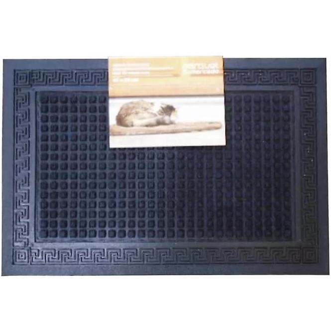 Rohožka Greek Key Square Black 40x60 cm