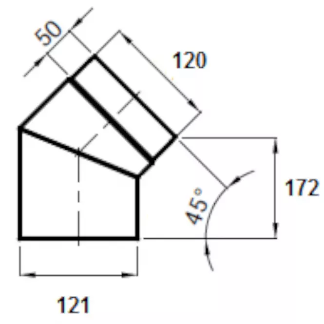 Koleno KS120/45-CZ2,2