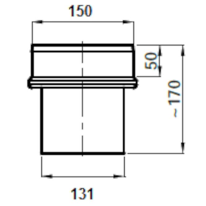 Redukcia RD150/130-CZ2