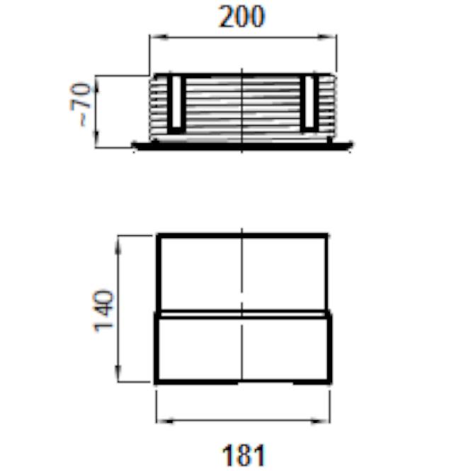 Komínová redukcia WKC200/180-CZ2