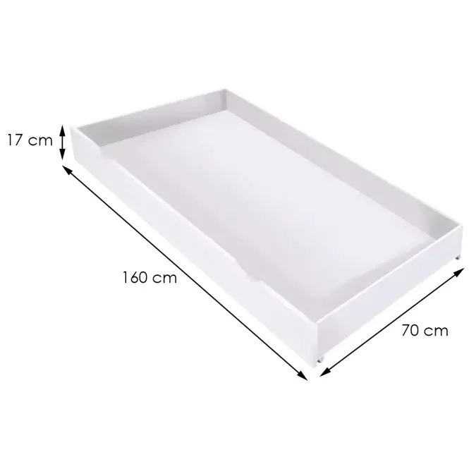 Zásuvka Mikołaj 70/160 biela