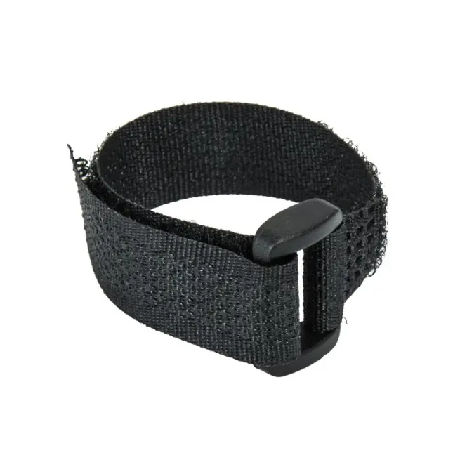 Sťahovacie pásky na suchý zips 16 x 310 mm, čierne 5 ks