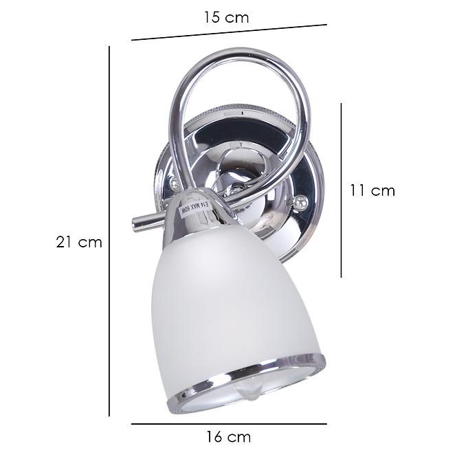 Nástenné bodové svietidlo  Samira I K-JSL-8090/1 chróm K1