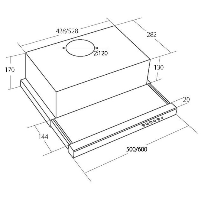 Digestor WK-7 light glass