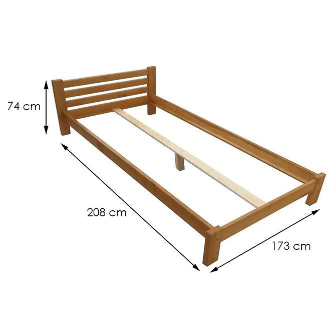Posteľ Ewa 180 dreva jelša nature,3