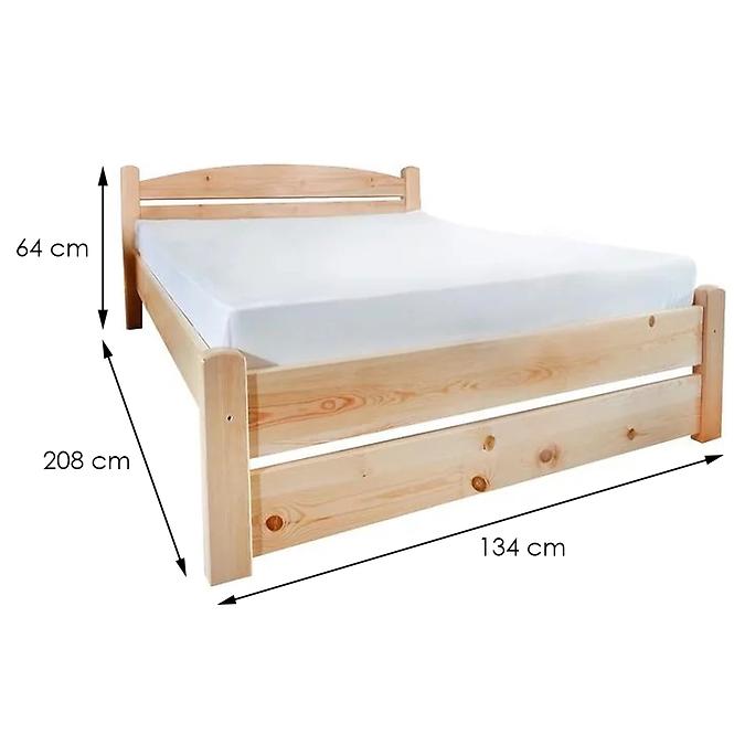 Posteľ T2 120 borovica,3