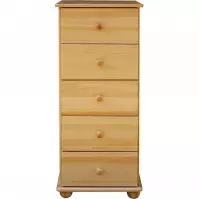 Komoda K10 5 zásuviek borovica