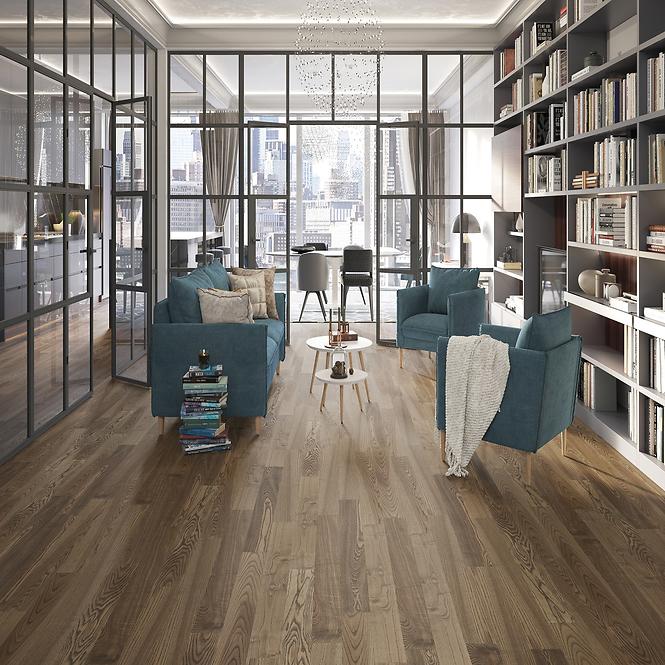 Drevená podlaha Barlinek Jaseň Country 14x130x1092,2