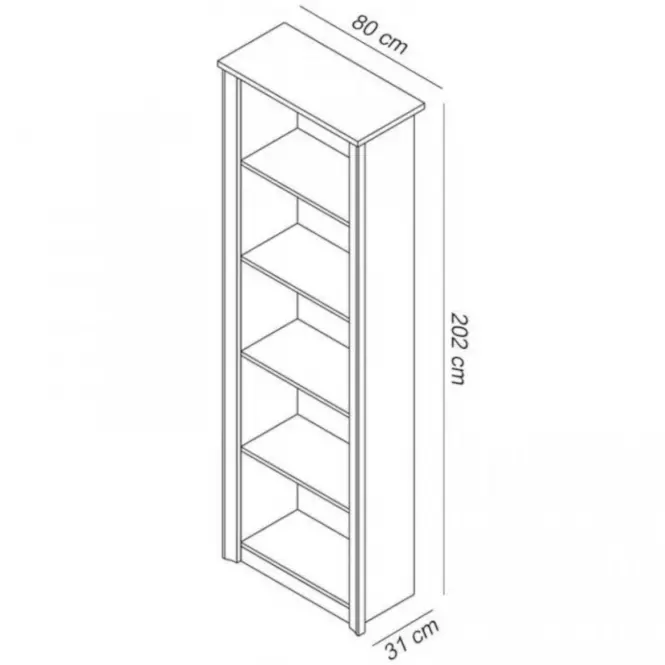 Regál Finezja F1 čokoládová sonoma,2